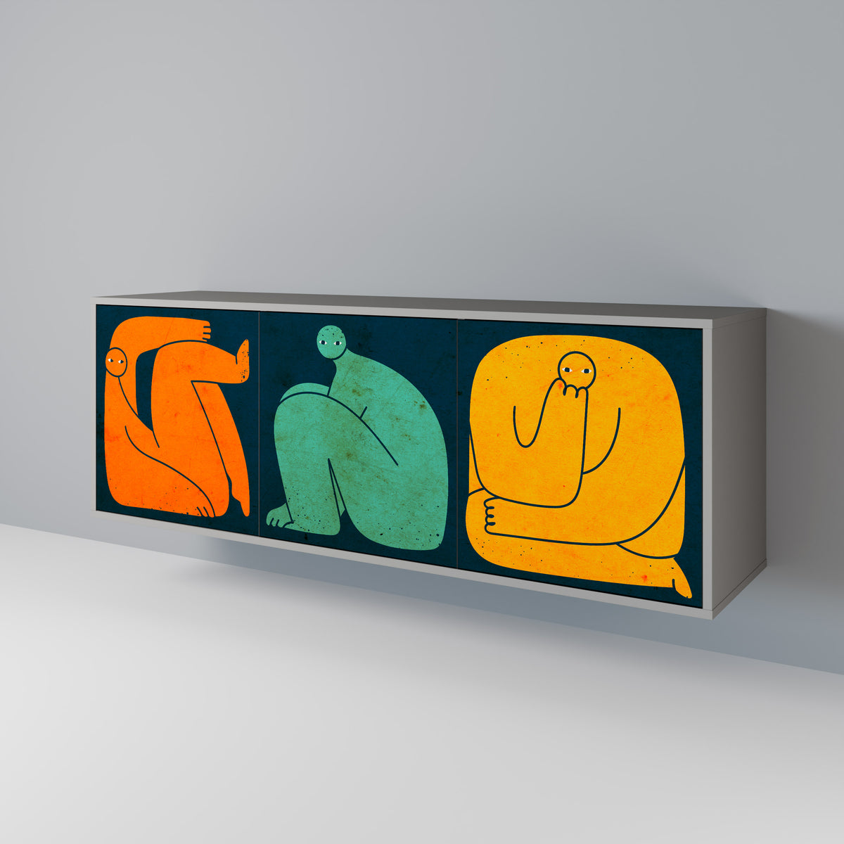 TOGETHER BUT SEPARATELY Μπουφές 3-θυρών