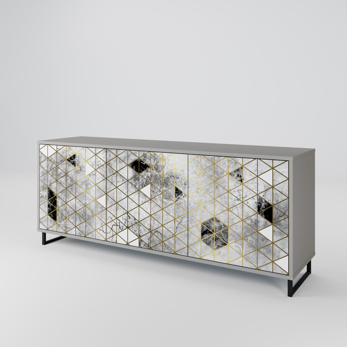ASHEN ARIA 3-Door Sideboard