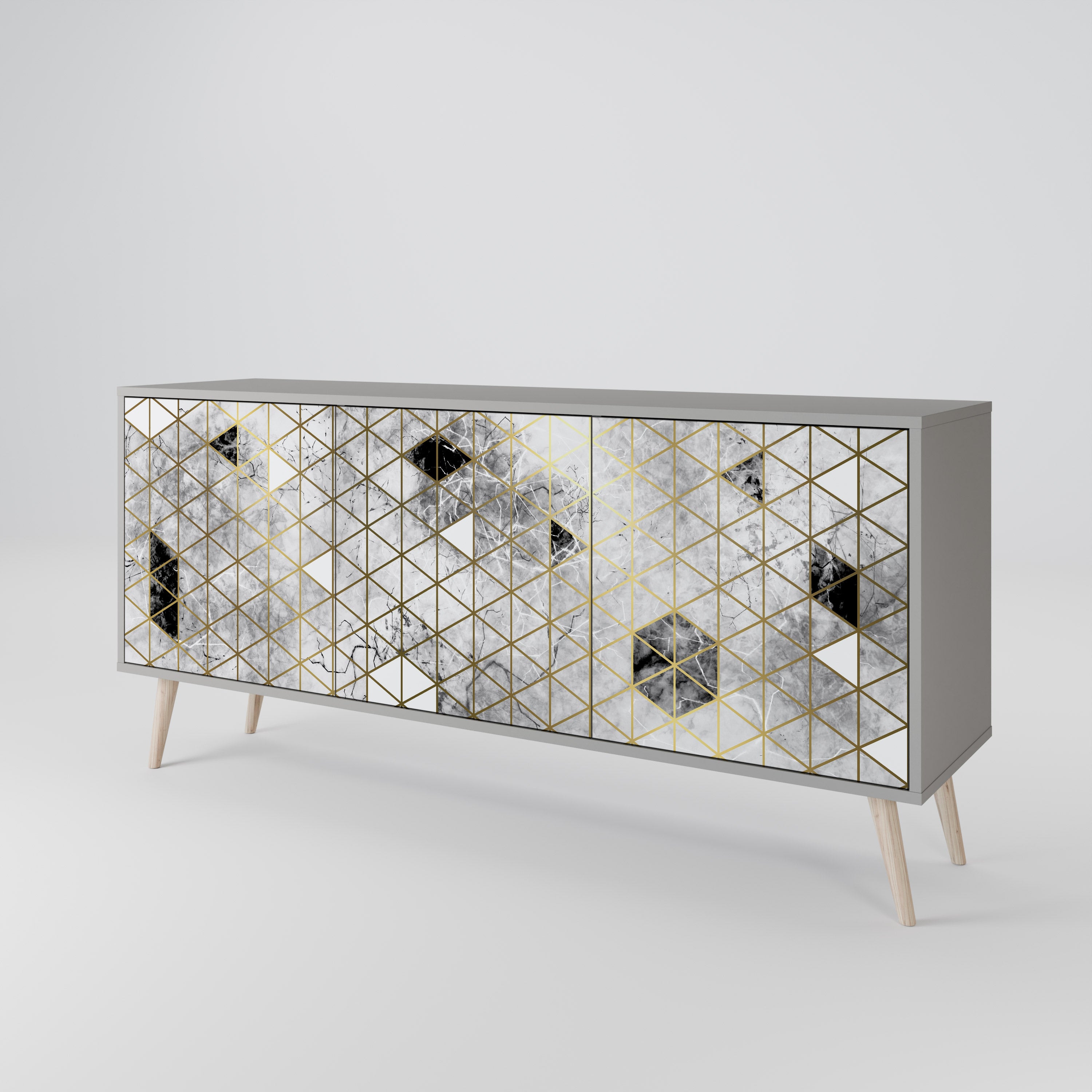 ASHEN ARIA 3-Door Sideboard