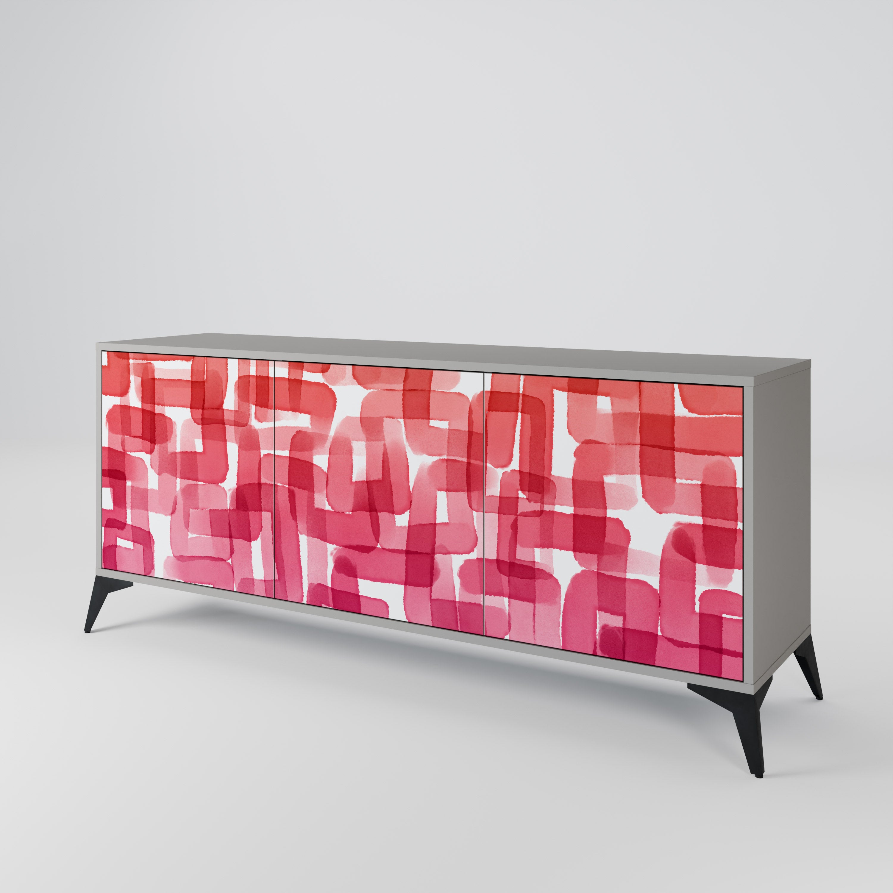 KALEIDOSCOPIC CUBISM 3-Door Sideboard