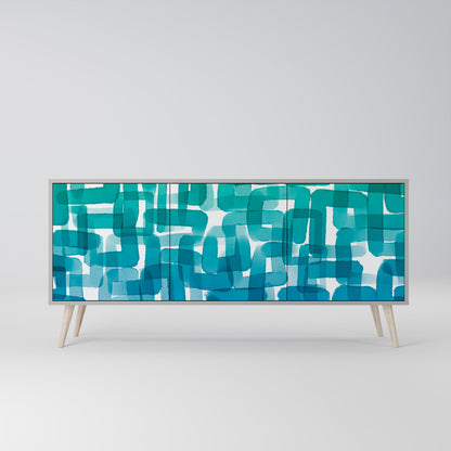 TURQUOISE RECTANGLES Μπουφές 3-θυρών