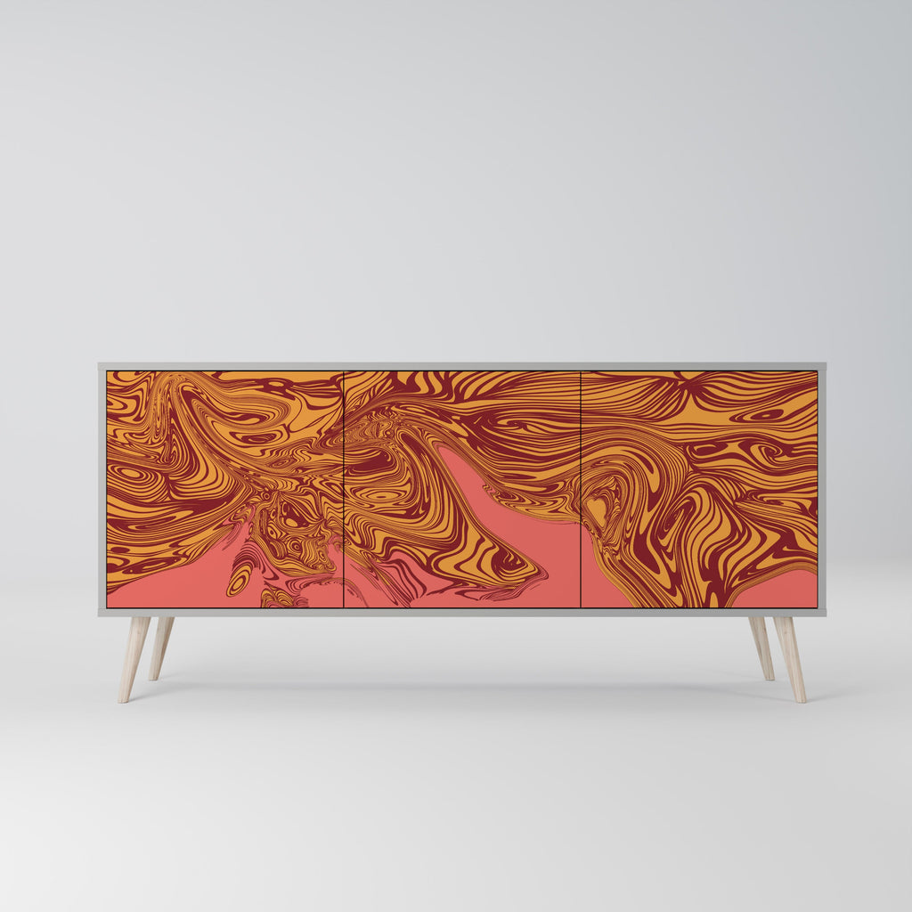 FLOATING THOUGHTS 3-Door Sideboard in Grey Finish