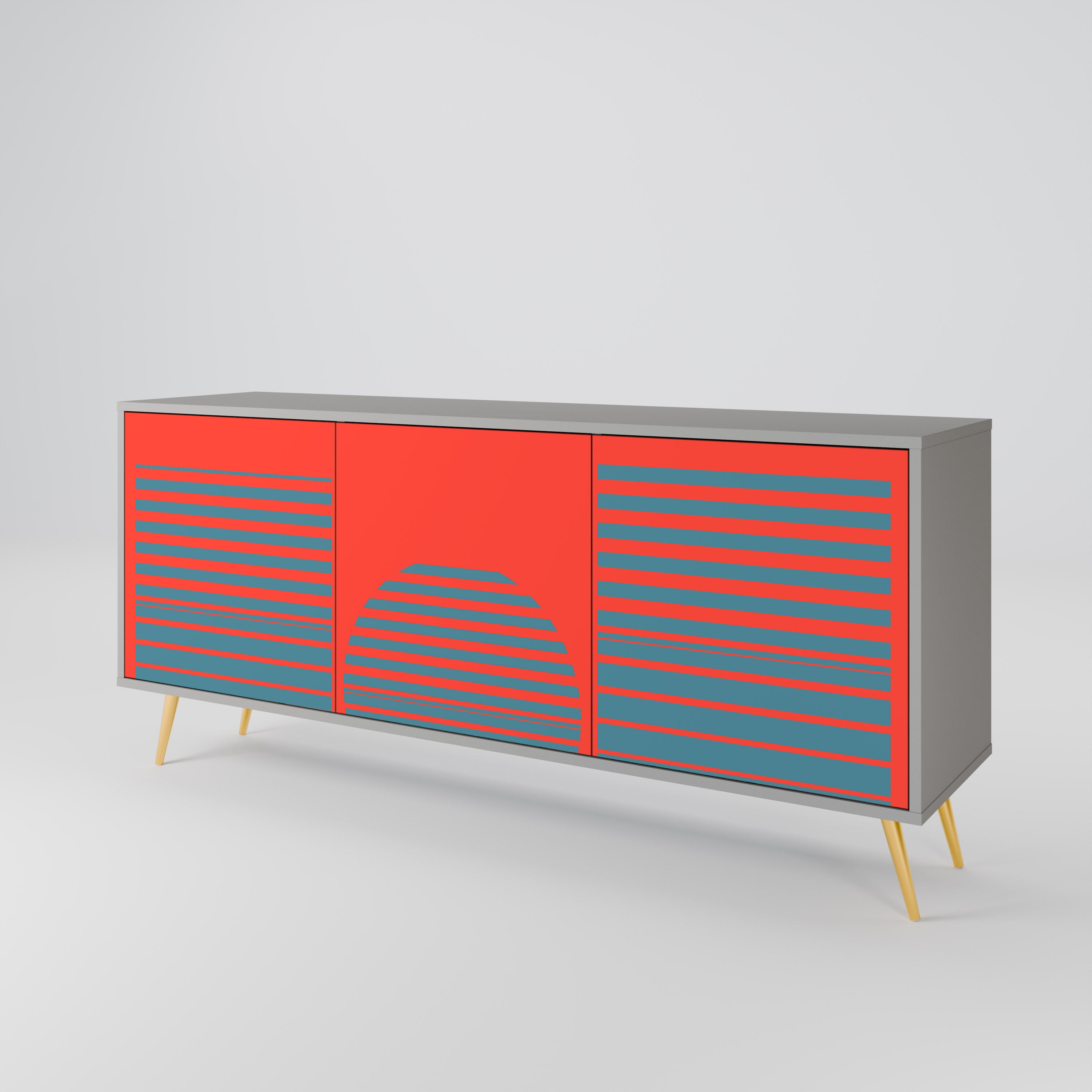 RISING GEOMETRY STARS 3-Door Sideboard