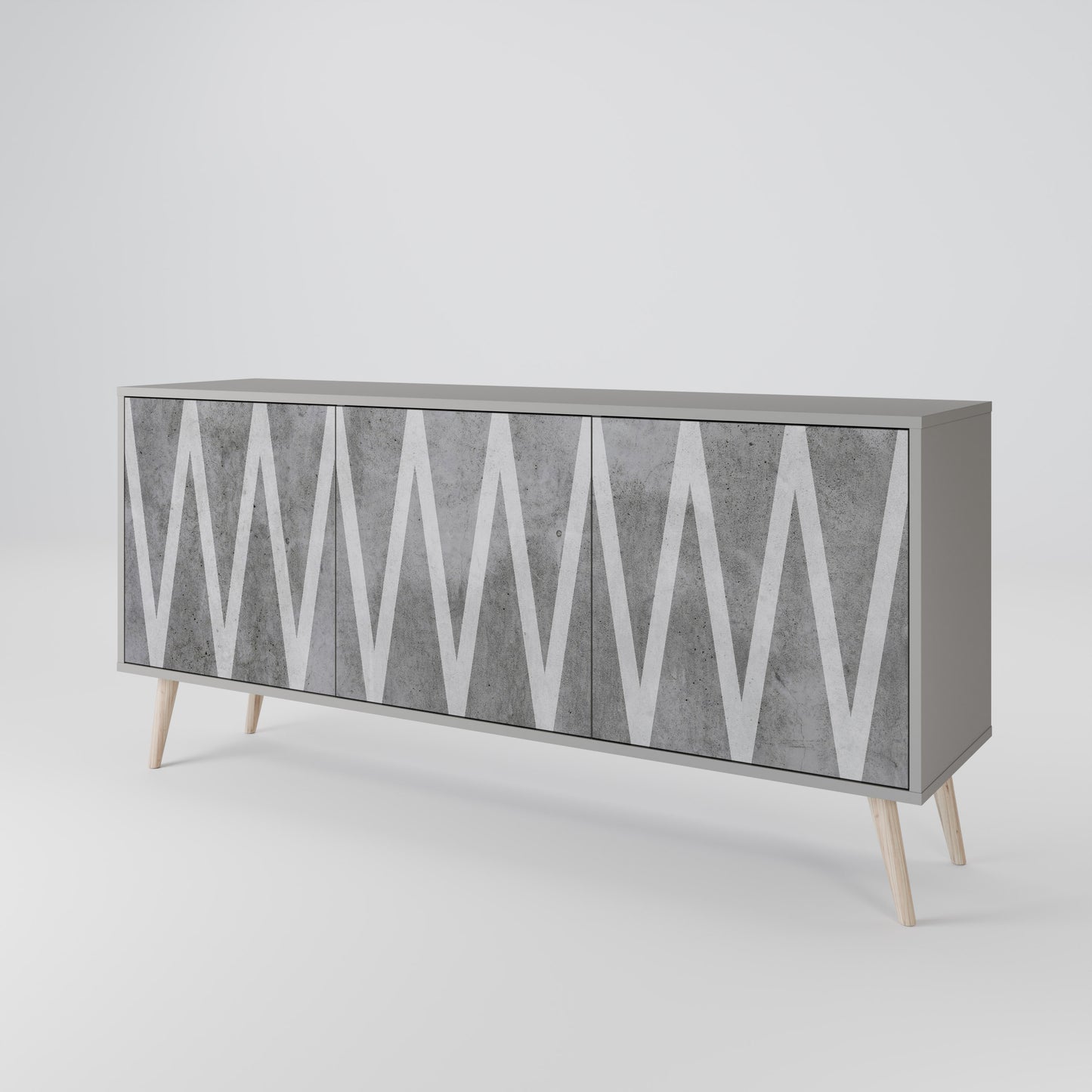 SOLID ZIG ZAG Μπουφές 3-θυρών
