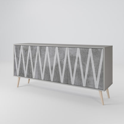 SOLID ZIG ZAG Μπουφές 3-θυρών