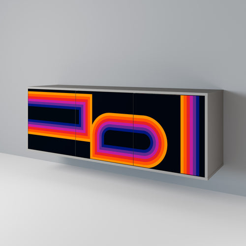 BLINDED BY THE LIGHTS 3-Door Sideboard