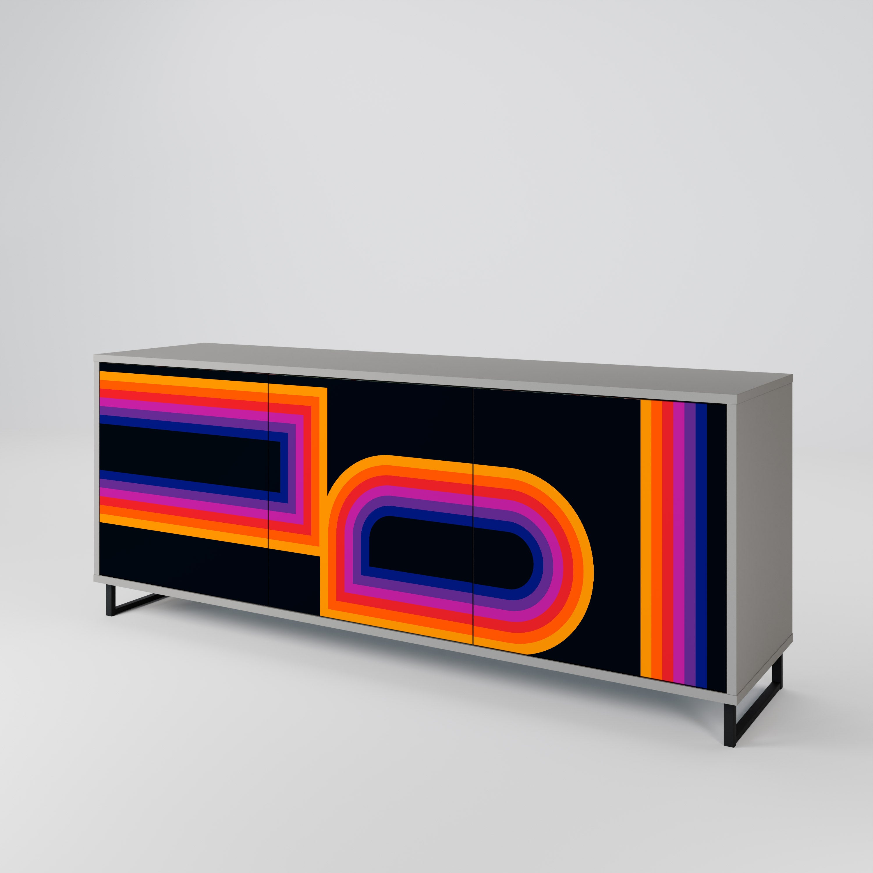 BLINDED BY THE LIGHTS 3-Door Sideboard