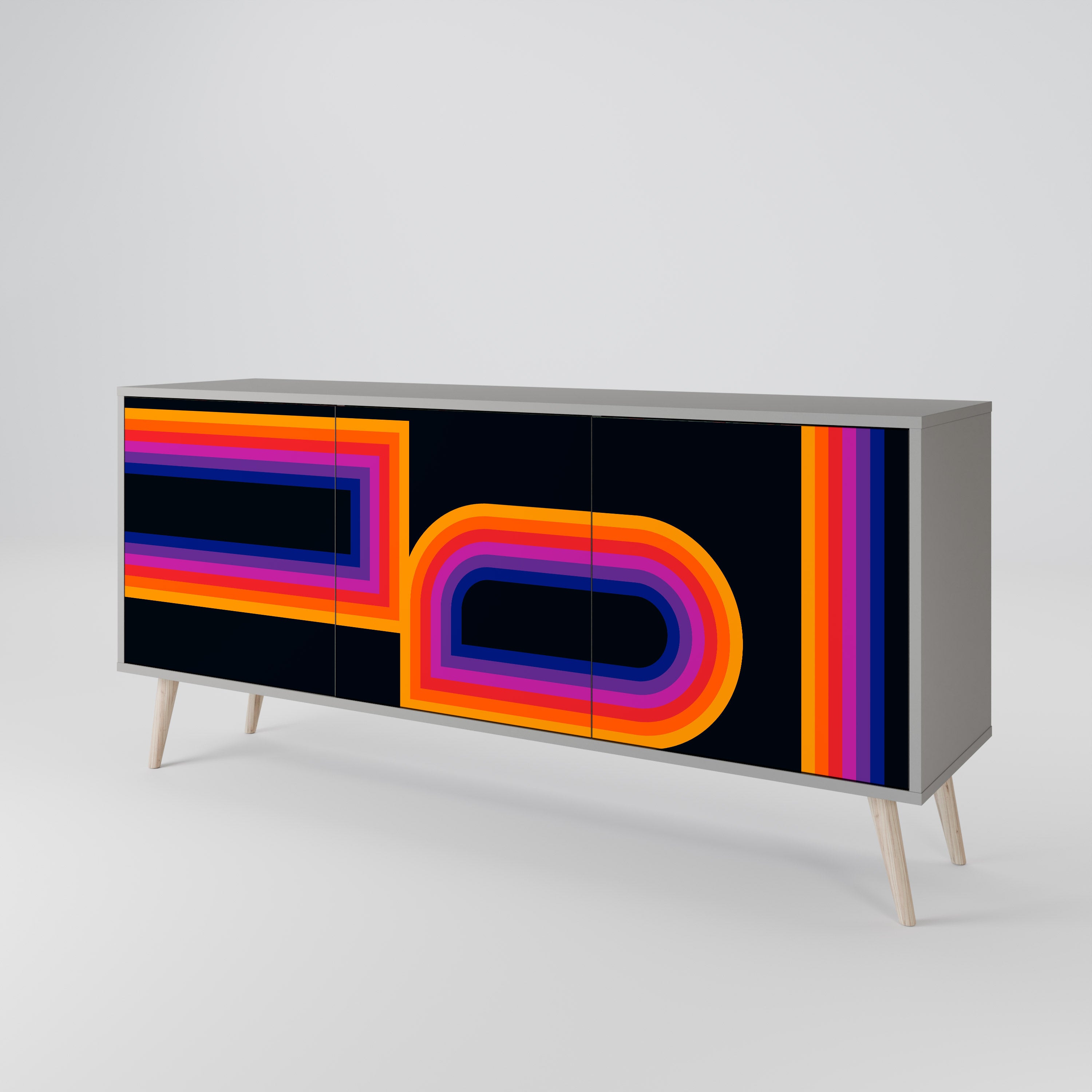 BLINDED BY THE LIGHTS 3-Door Sideboard