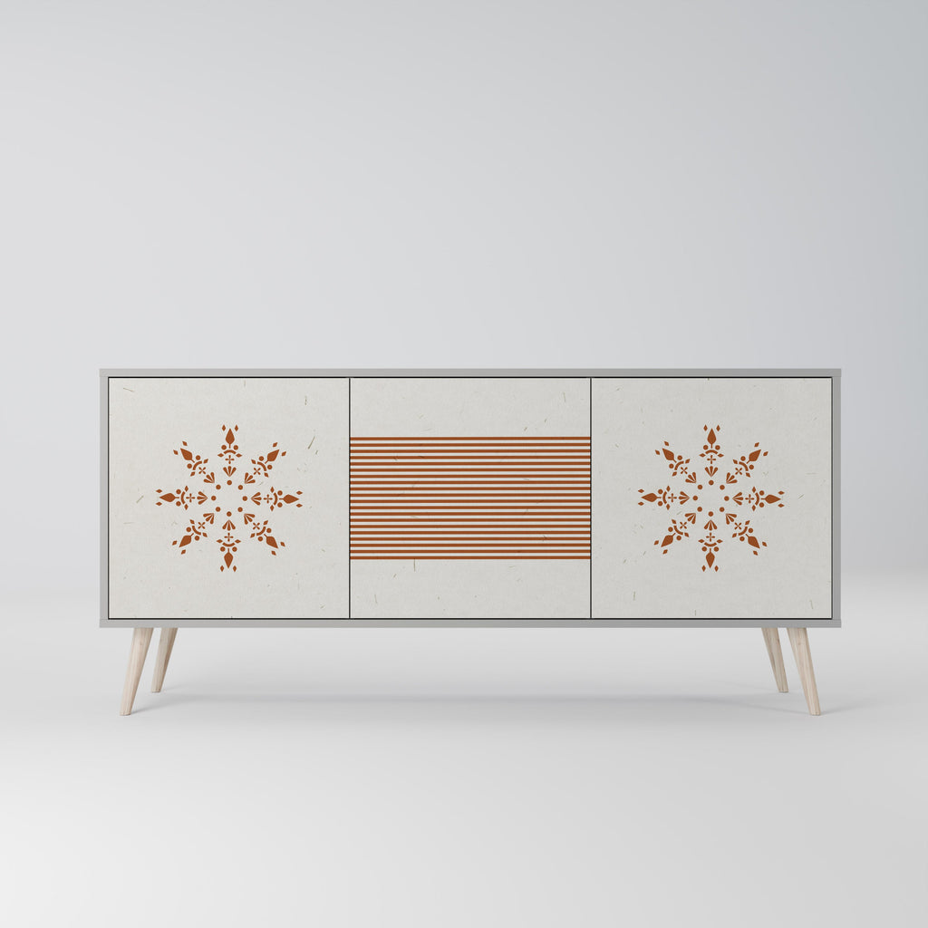 DAILY HARMONY 3-Door Sideboard in Grey Finish