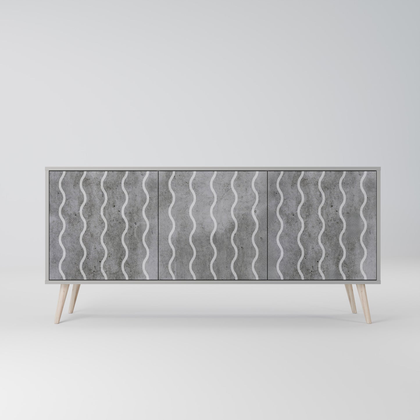 WAVES OF CONCRETE Μπουφές 3-θυρών
