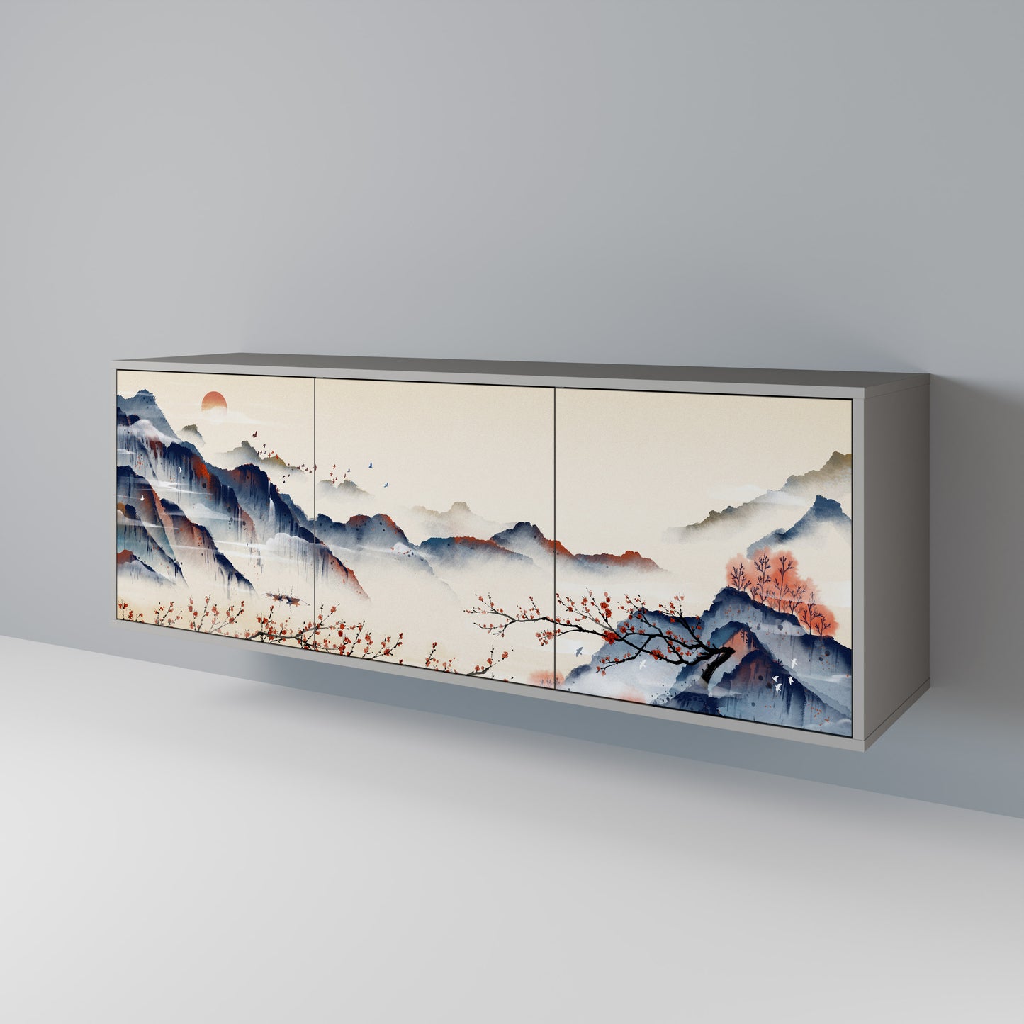 JAPANESE LANDSCAPE Μπουφές 3-θυρών