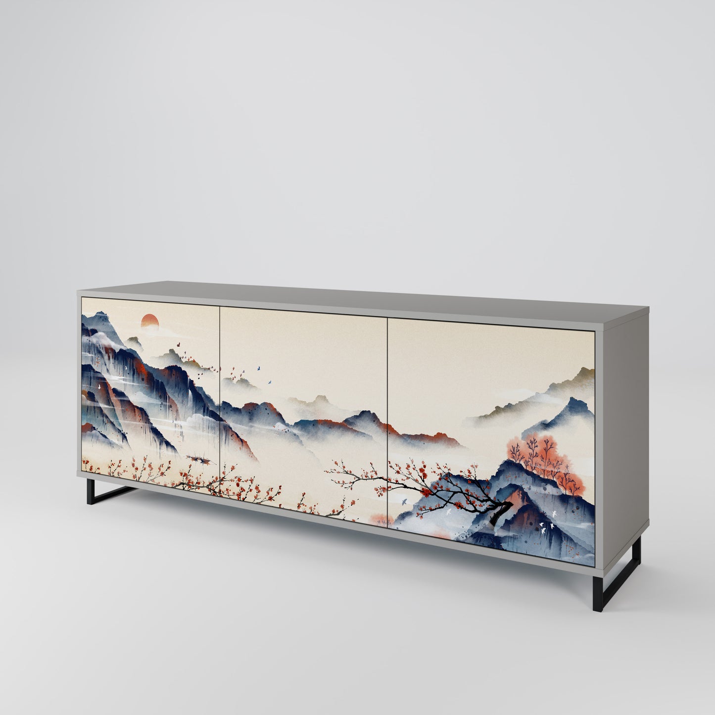 JAPANESE LANDSCAPE Μπουφές 3-θυρών