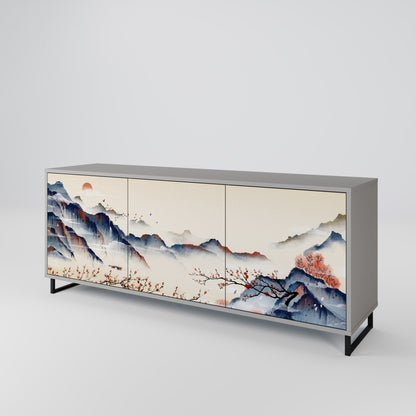 JAPANESE LANDSCAPE Μπουφές 3-θυρών