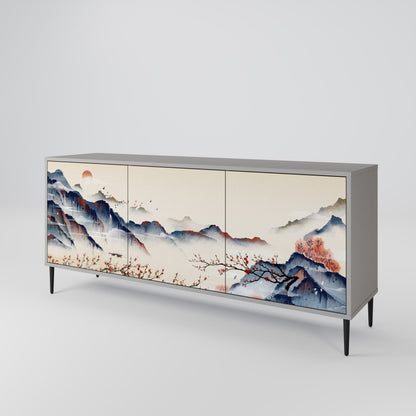 JAPANESE LANDSCAPE Μπουφές 3-θυρών