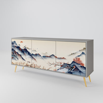 JAPANESE LANDSCAPE Μπουφές 3-θυρών