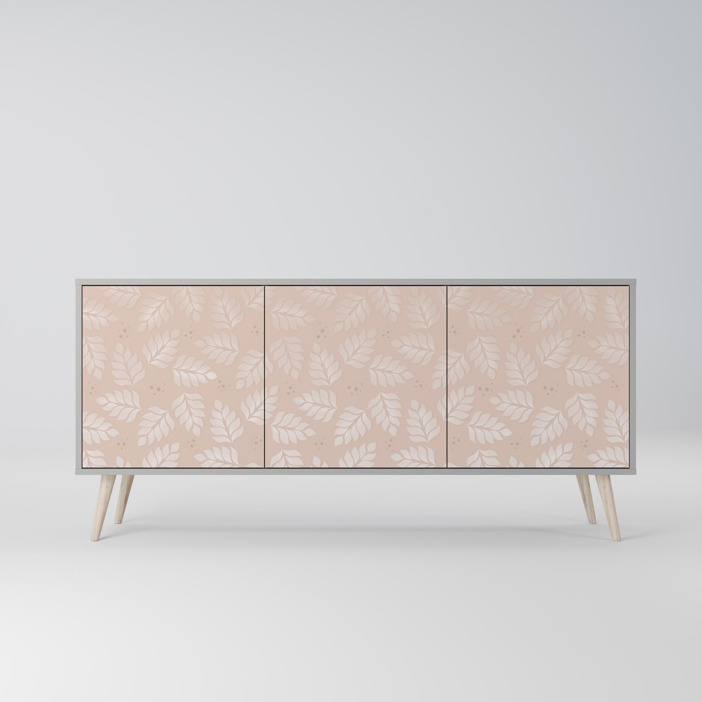 LEAVES ON BEIGE Μπουφές 3-θυρών