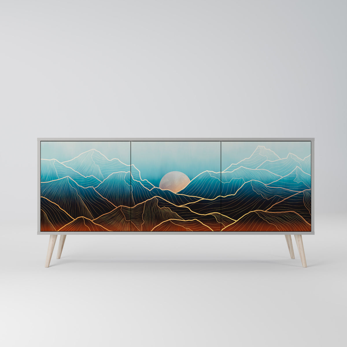 LUNAR SECRETS 3-Door Sideboard