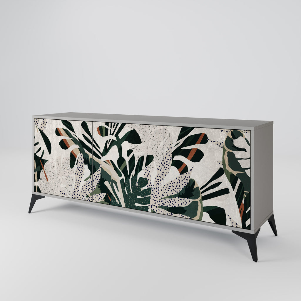 VERDURE FORMATION 3-Door Sideboard in Grey Finish