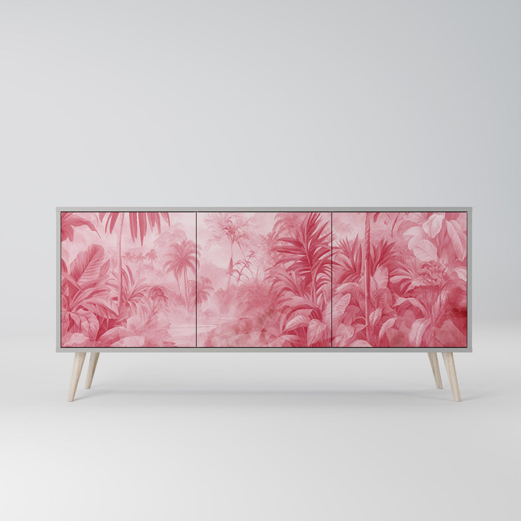 SWEET TROPICS 3-Door Sideboard in Grey Finish