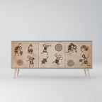 AFRICAN STYLE 3-Door Sideboard