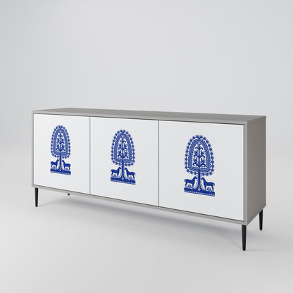 POLISH FOLK ART Μπουφές 3-θυρών
