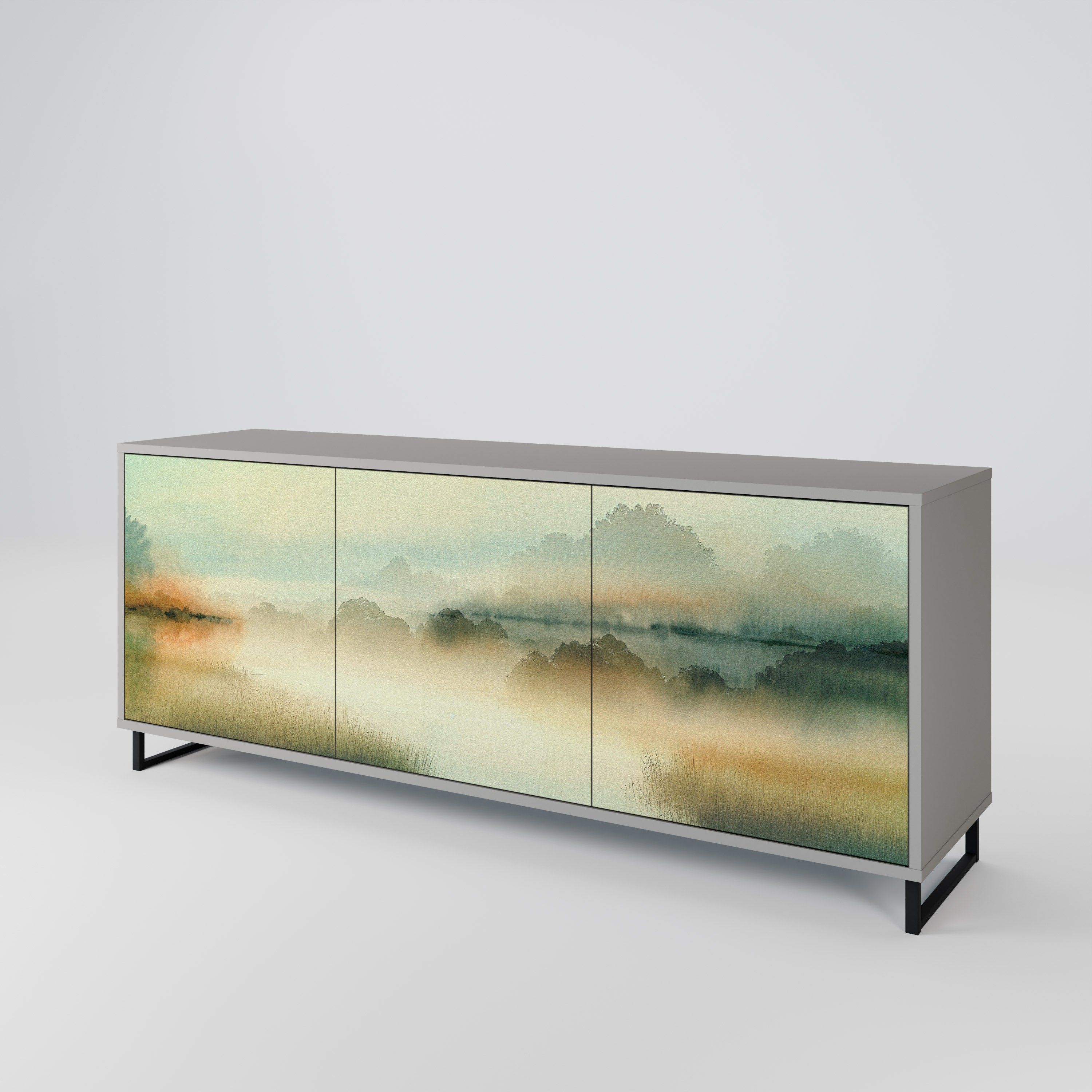 MORNING BY THE LAKE 3-Door Sideboard