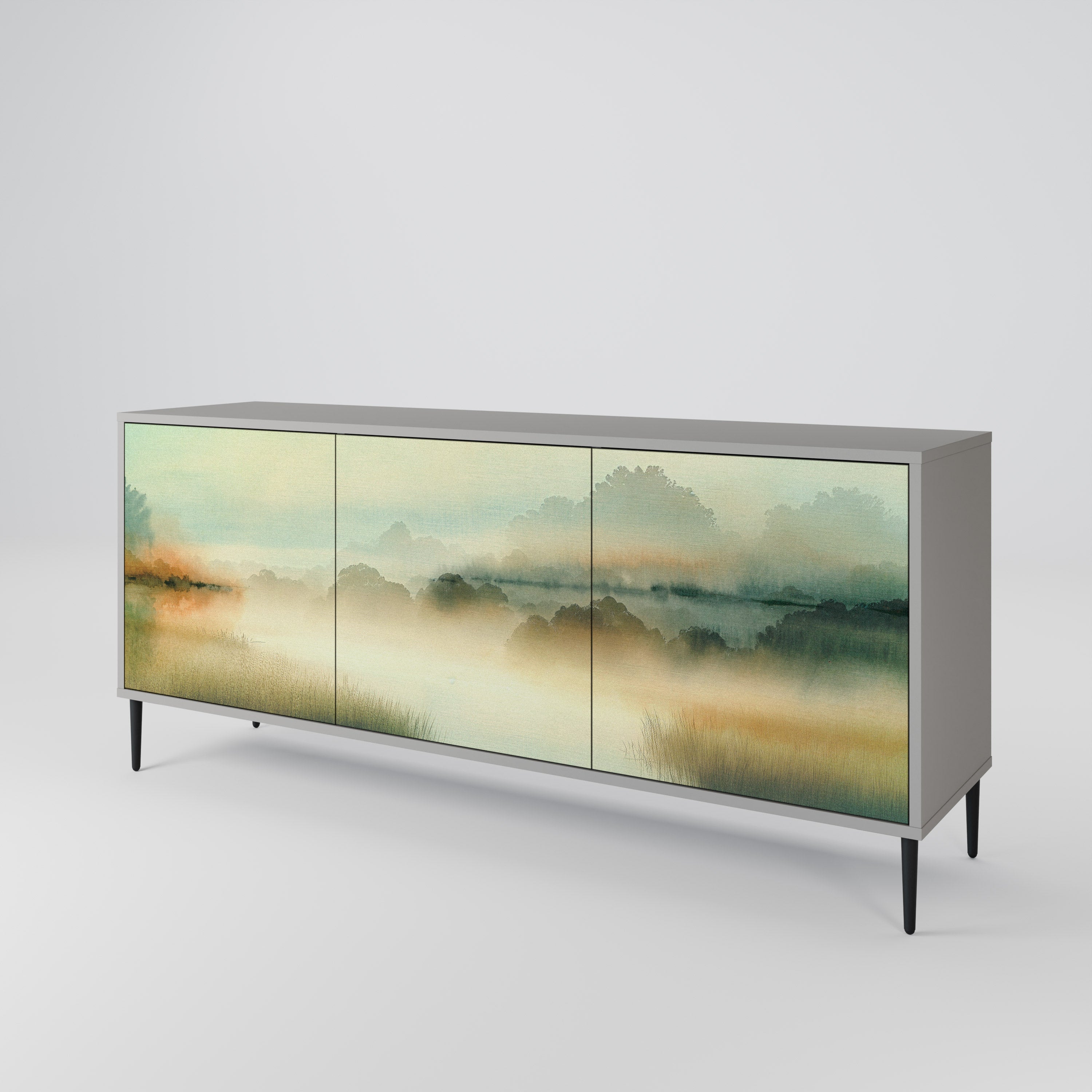 MORNING BY THE LAKE 3-Door Sideboard