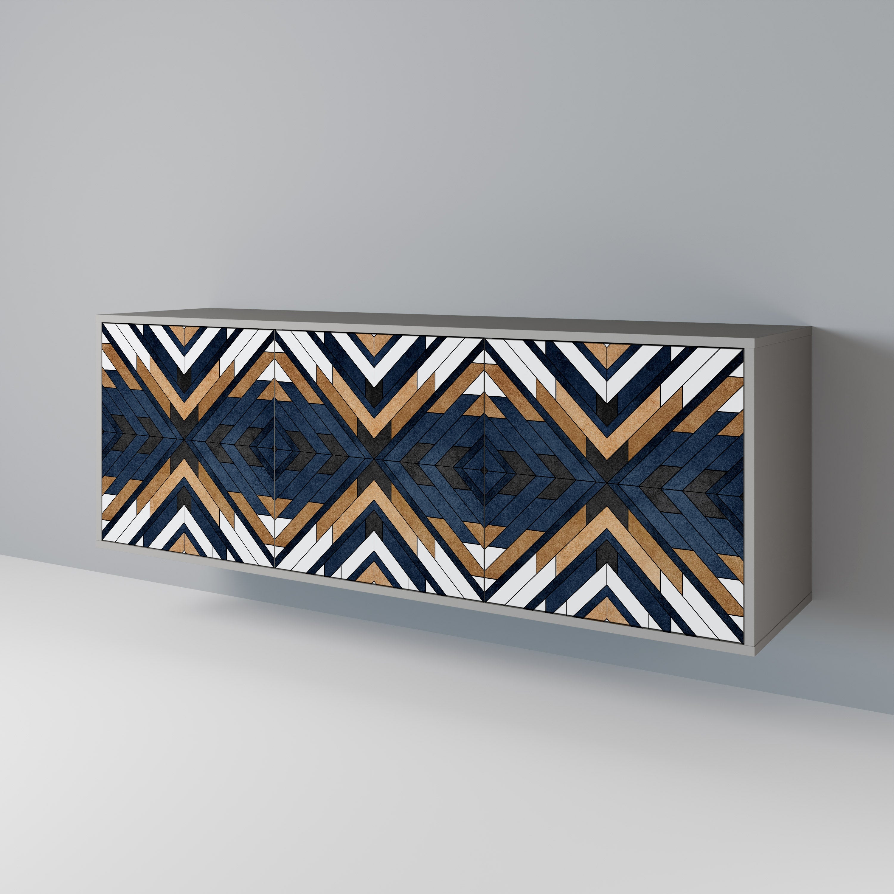 ARTFUL GEOMETRY 3-Door Sideboard