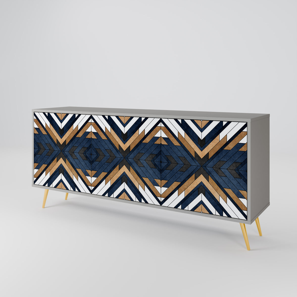 ARTFUL GEOMETRY 3-Door Sideboard