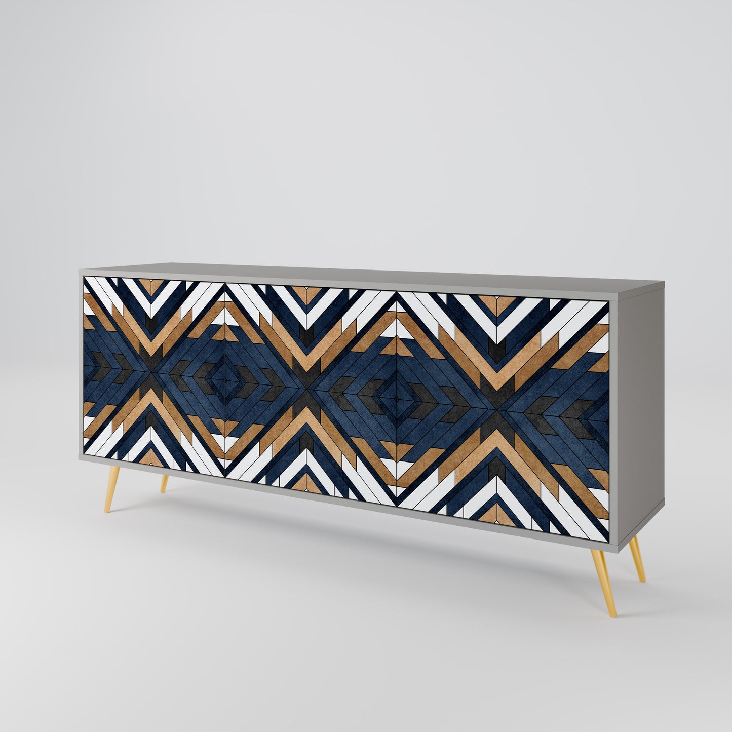 ARTFUL GEOMETRY 3-Door Sideboard