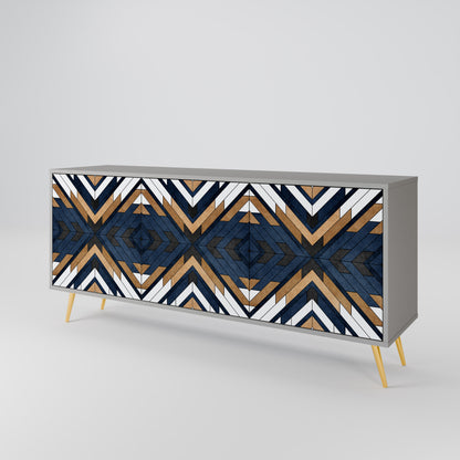 ARTFUL GEOMETRY 3-Door Sideboard