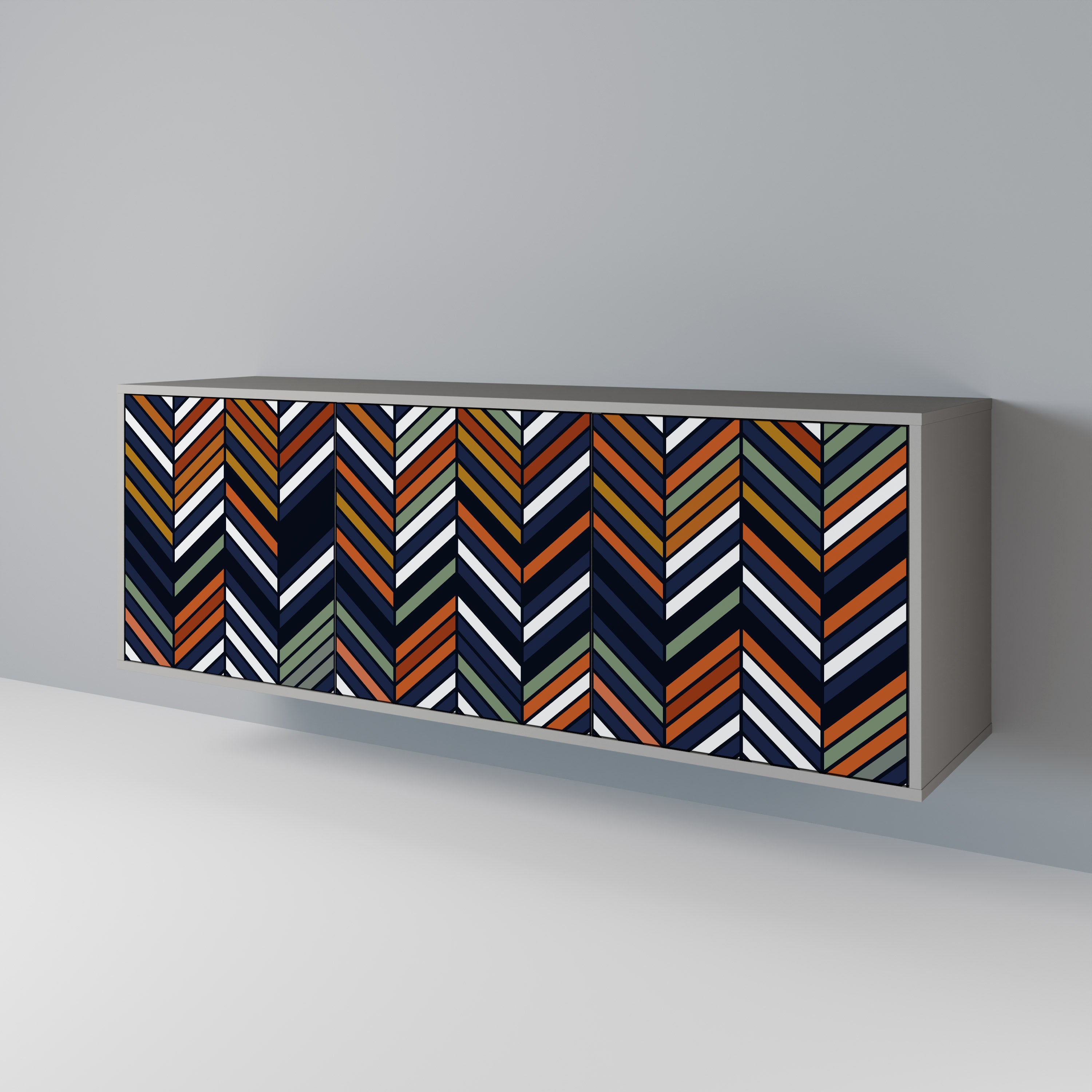 VIBRANT PATCHWORK 3-Door Sideboard