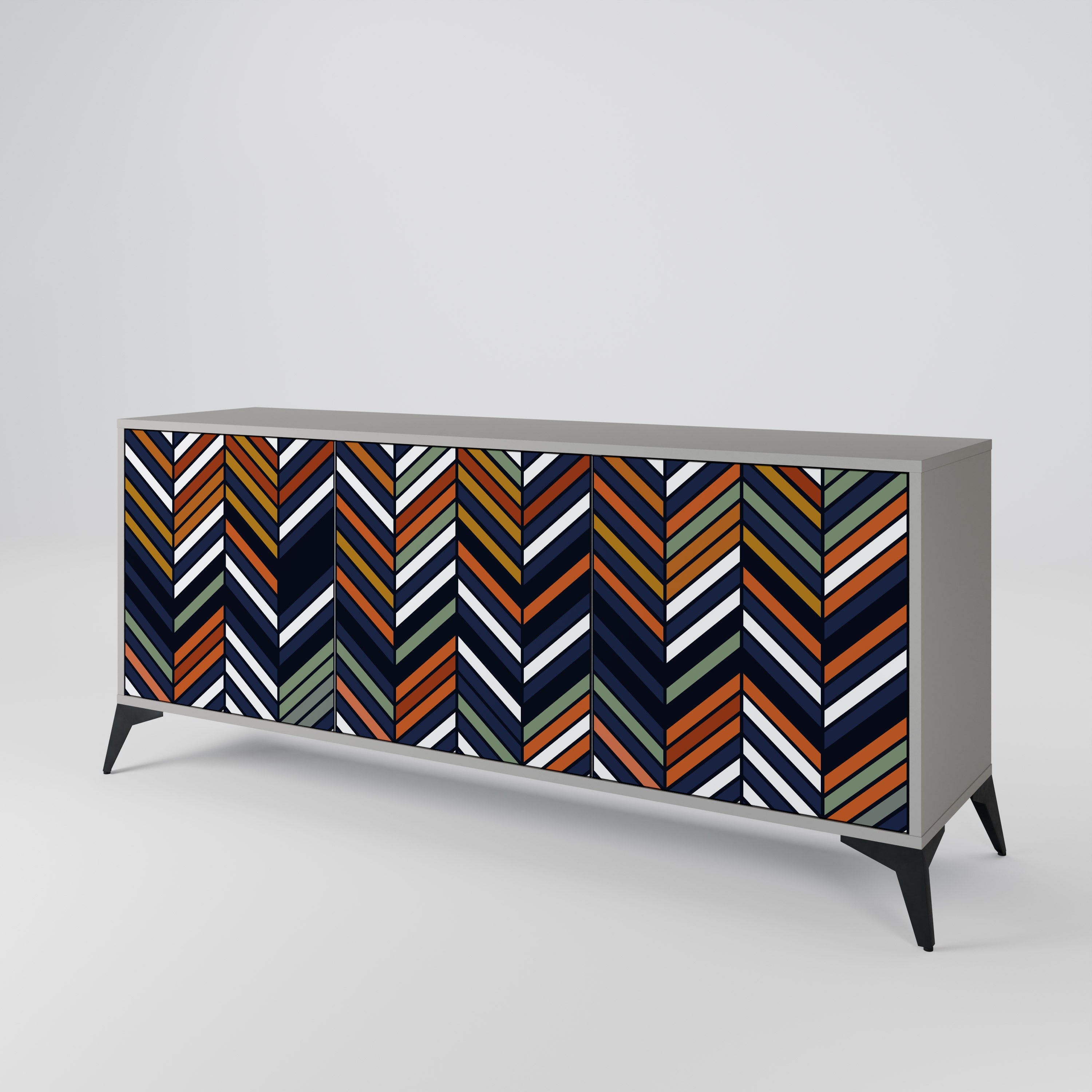 VIBRANT PATCHWORK 3-Door Sideboard