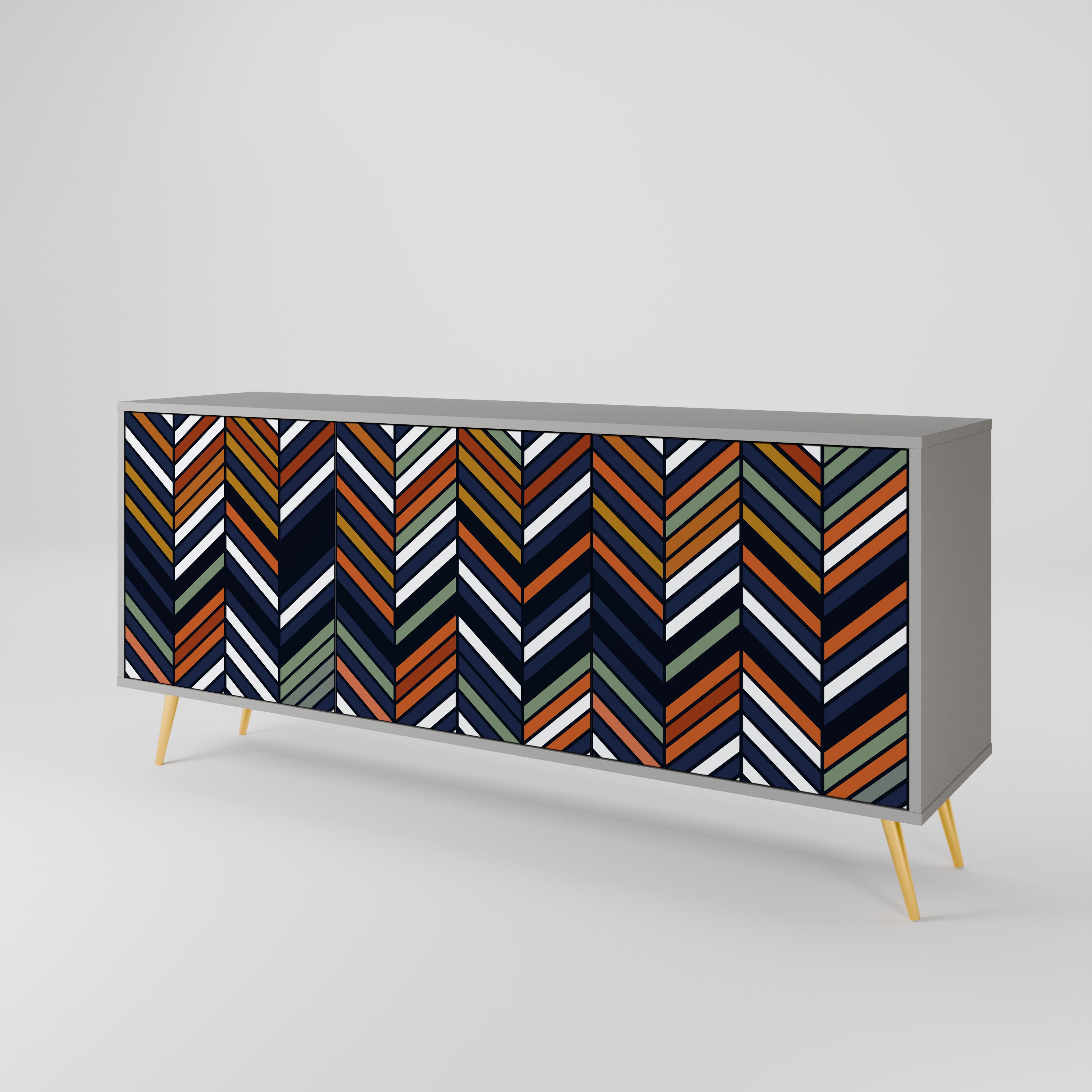 VIBRANT PATCHWORK 3-Door Sideboard