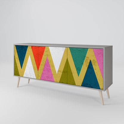 COLORFUL TRIANGLES Μπουφές 3-θυρών