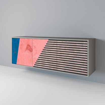 GLAMOROUS STRIPE Μπουφές 3-θυρών