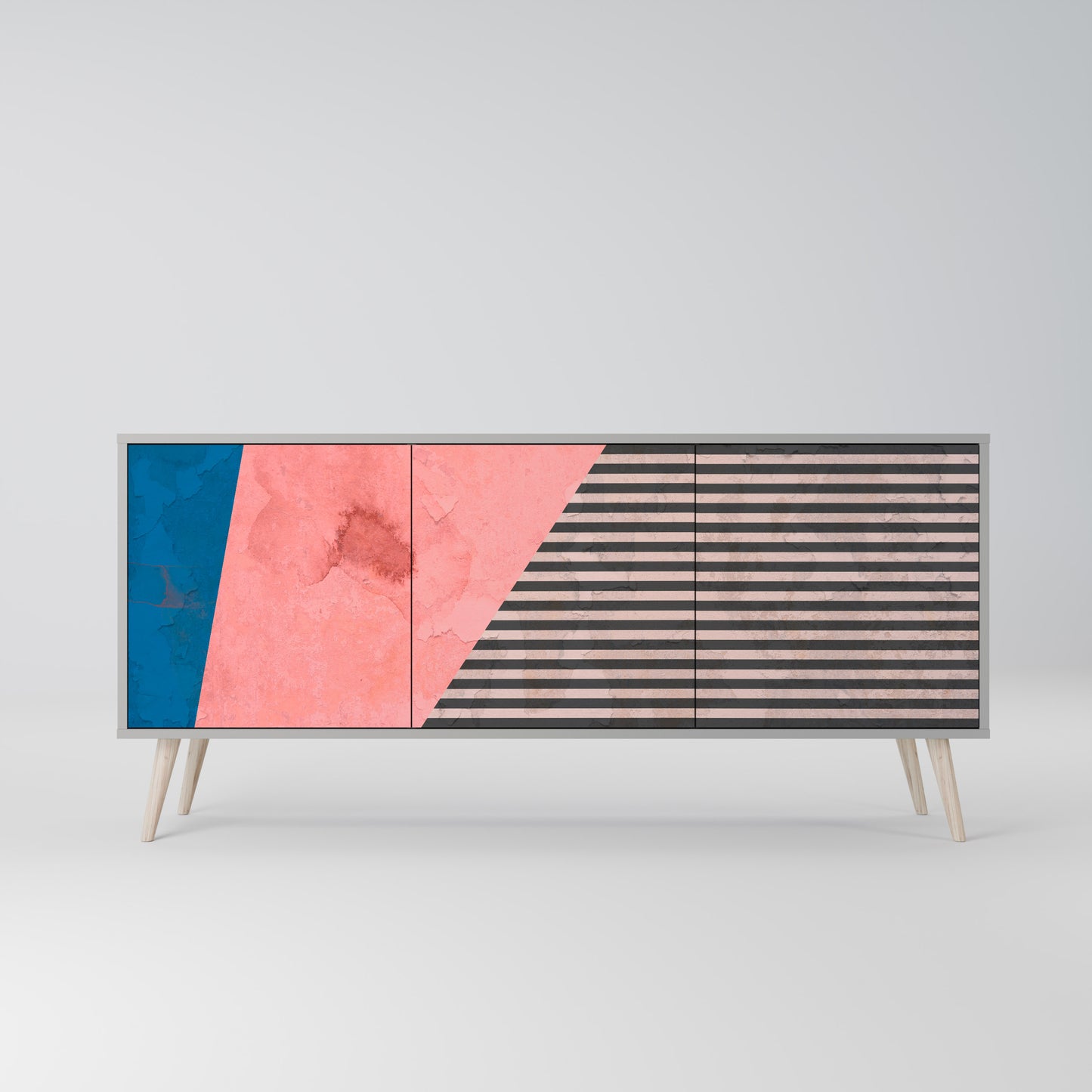 GLAMOROUS STRIPE Μπουφές 3-θυρών