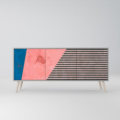 GLAMOROUS STRIPE Μπουφές 3-θυρών
