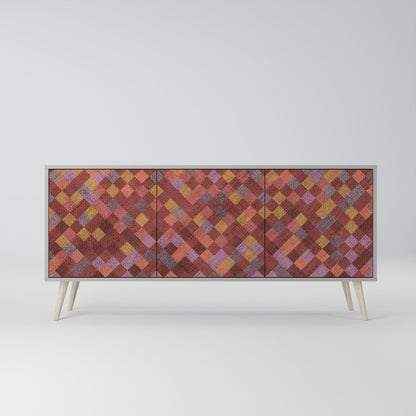 PAINTED SQUARES Μπουφές 3-θυρών
