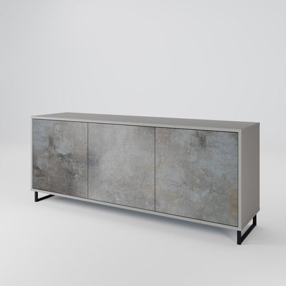 CONCRETE WALL Μπουφές 3-θυρών