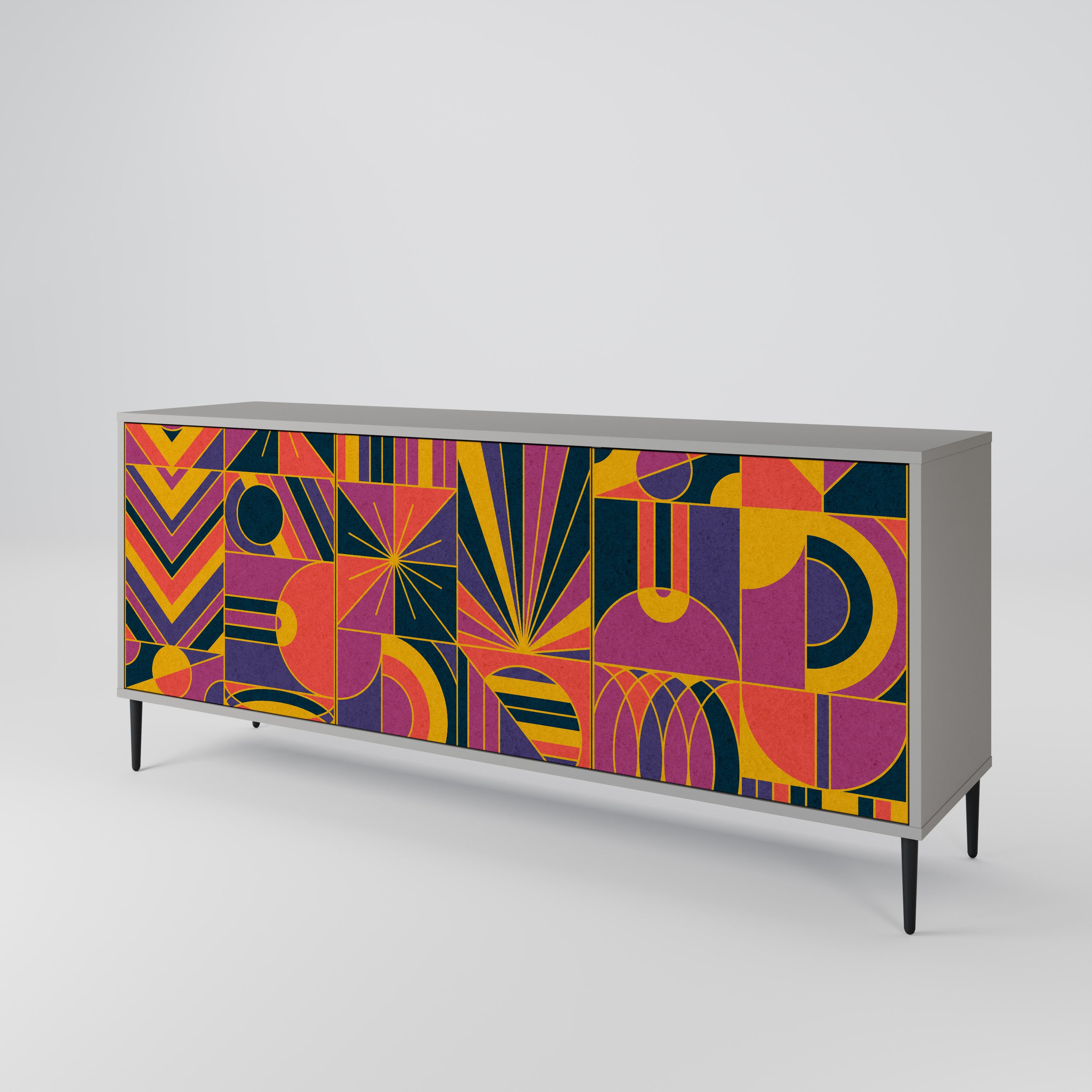 ELECTRIC PATTERNS 3-Door Sideboard