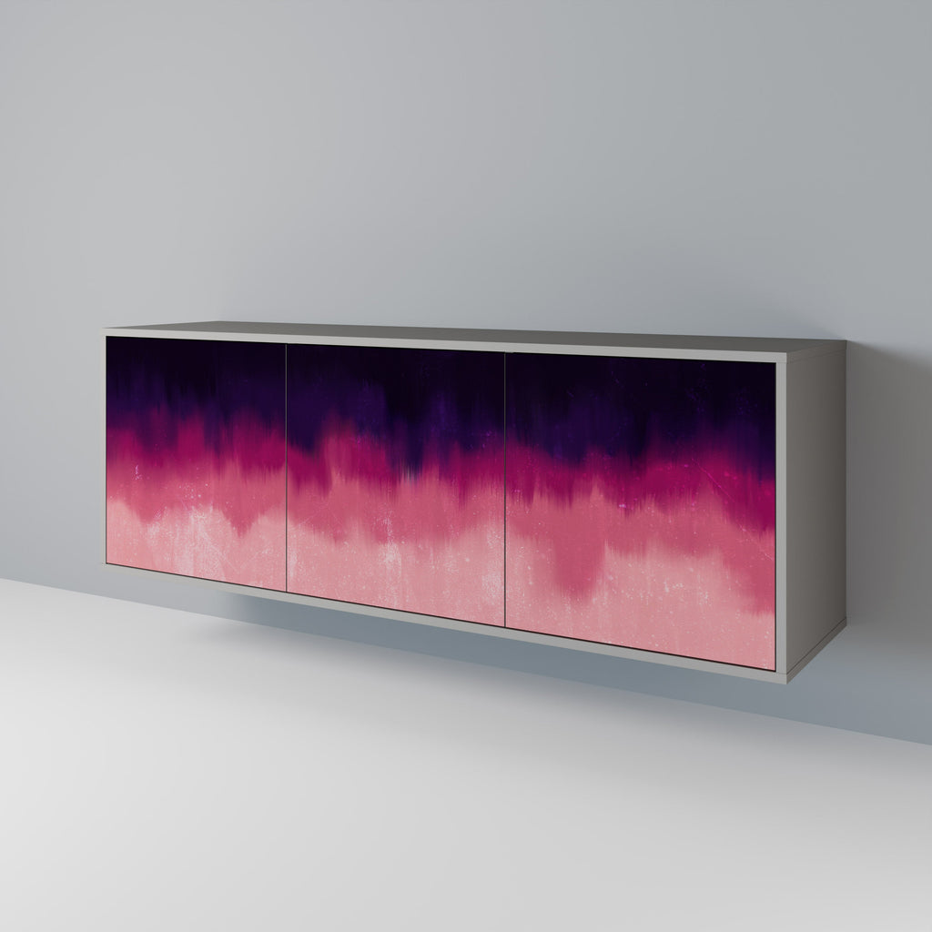 AURORA BOREALIS 3-Door Sideboard in Grey Finish