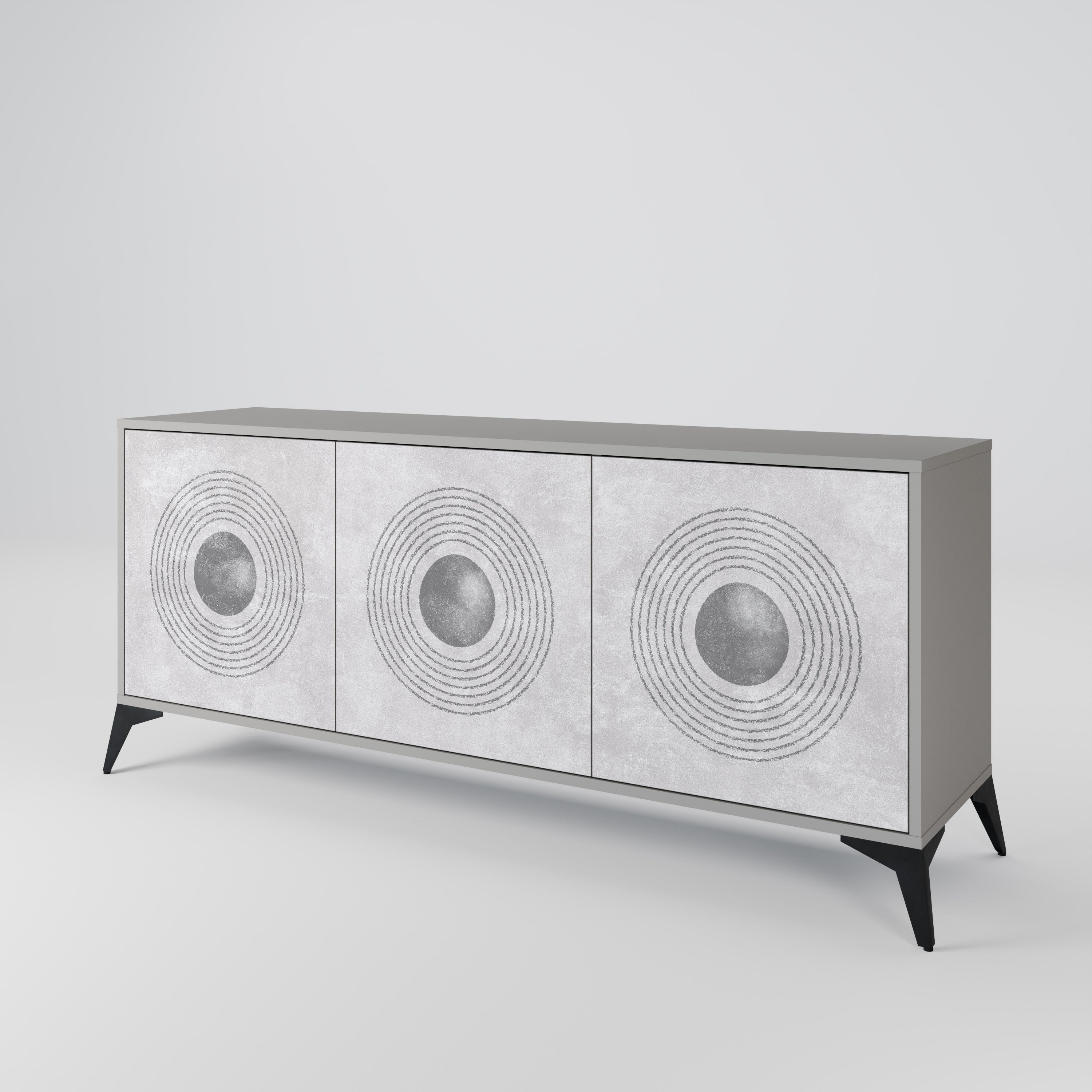 SOLID CIRCLES 3-Door Sideboard