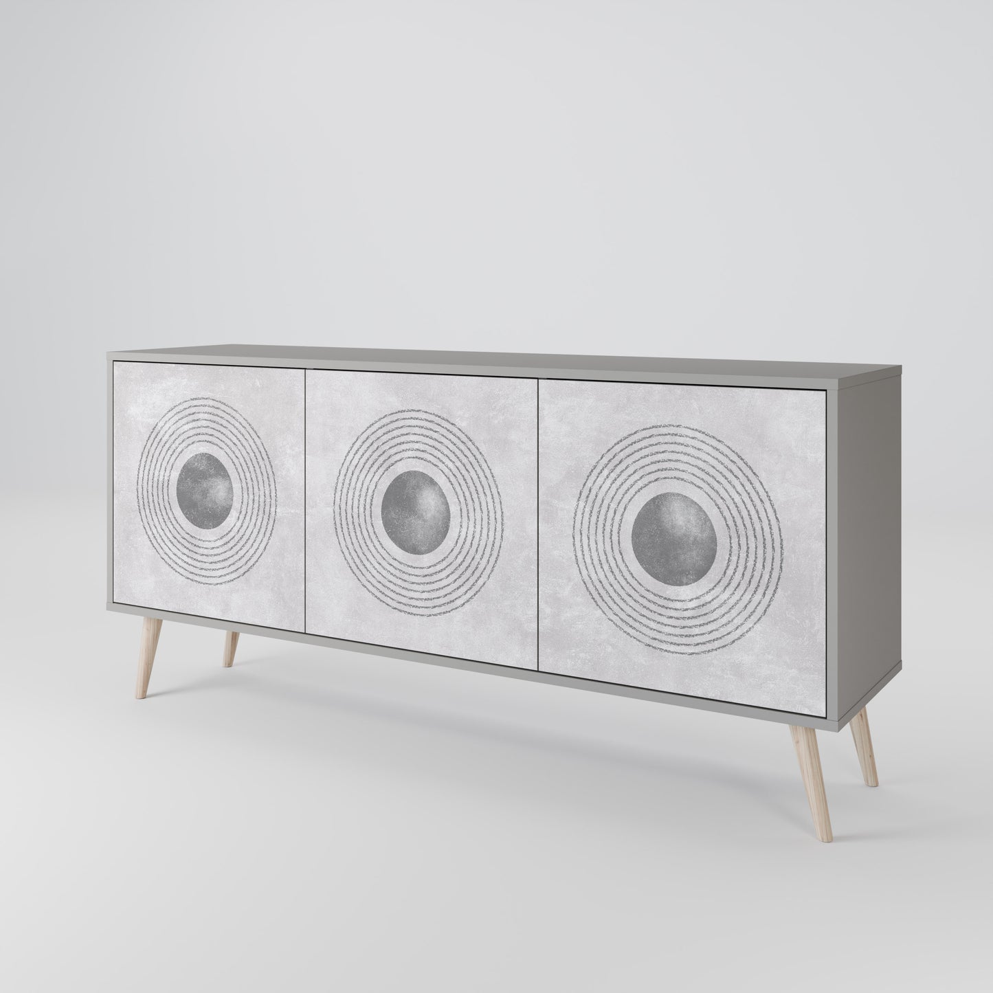 SOLID CIRCLES Μπουφές 3-θυρών