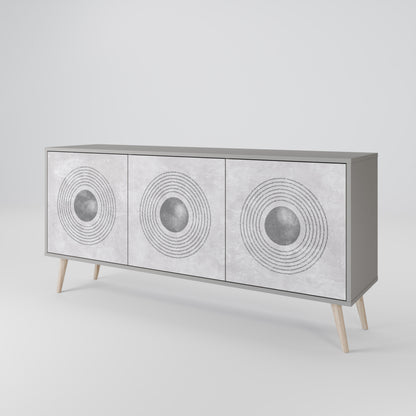 SOLID CIRCLES Μπουφές 3-θυρών