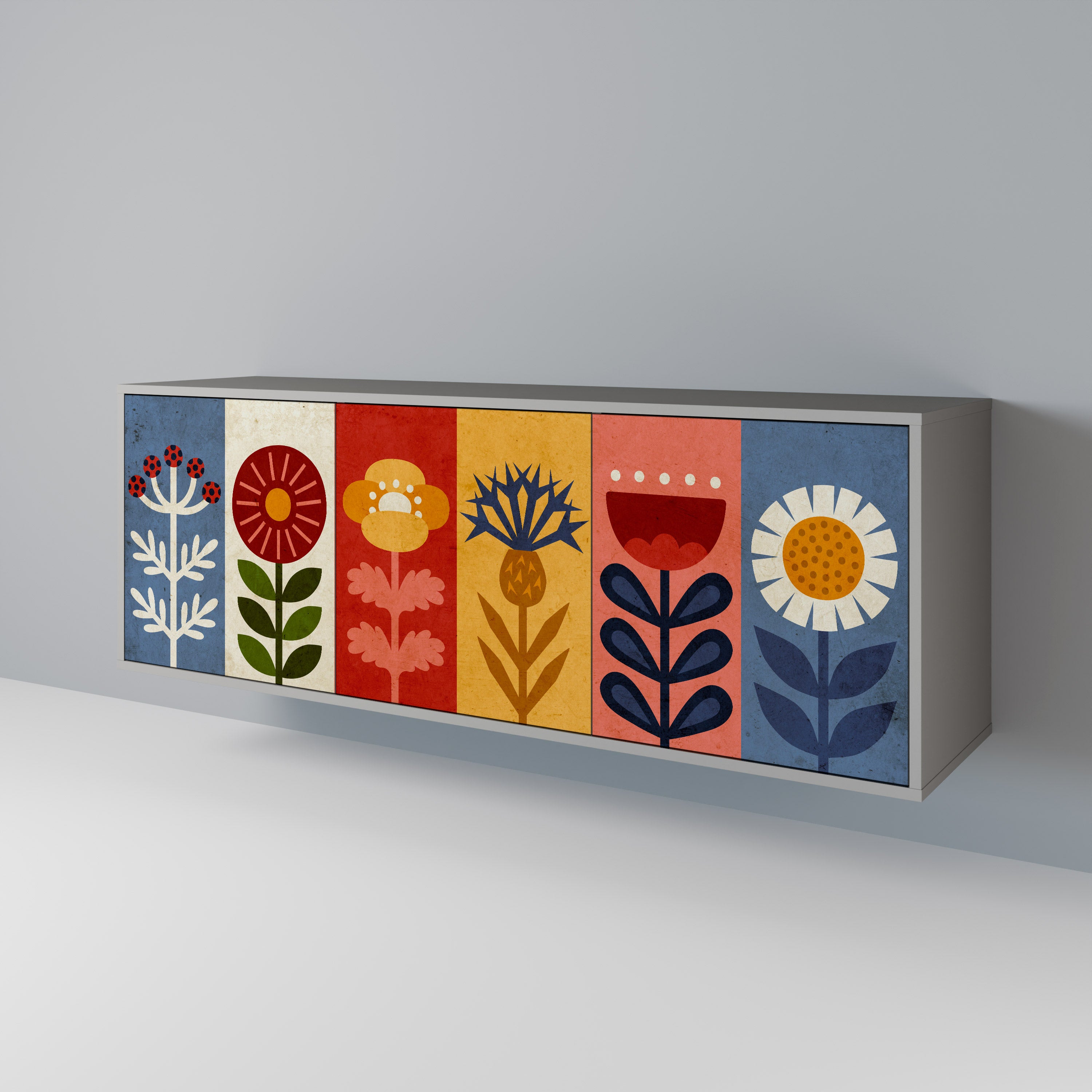 SCANDIC FLOWERET 3-Door Sideboard