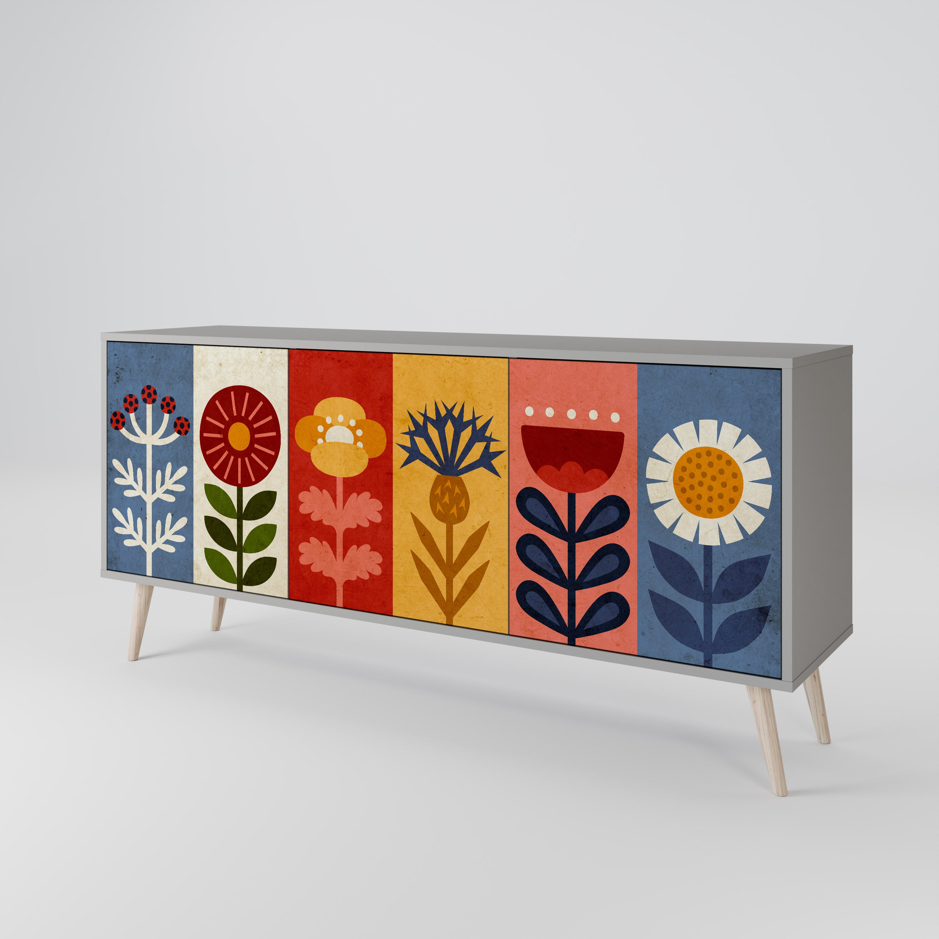 SCANDIC FLOWERET 3-Door Sideboard