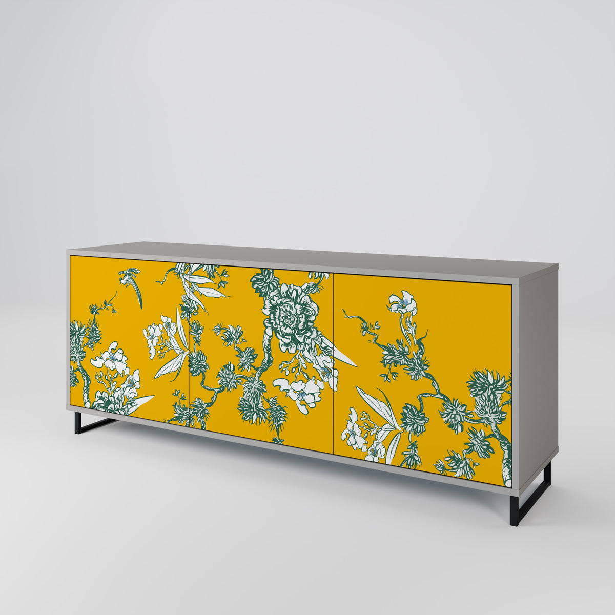 YELLOW CHINOISERIE Μπουφές 3-θυρών