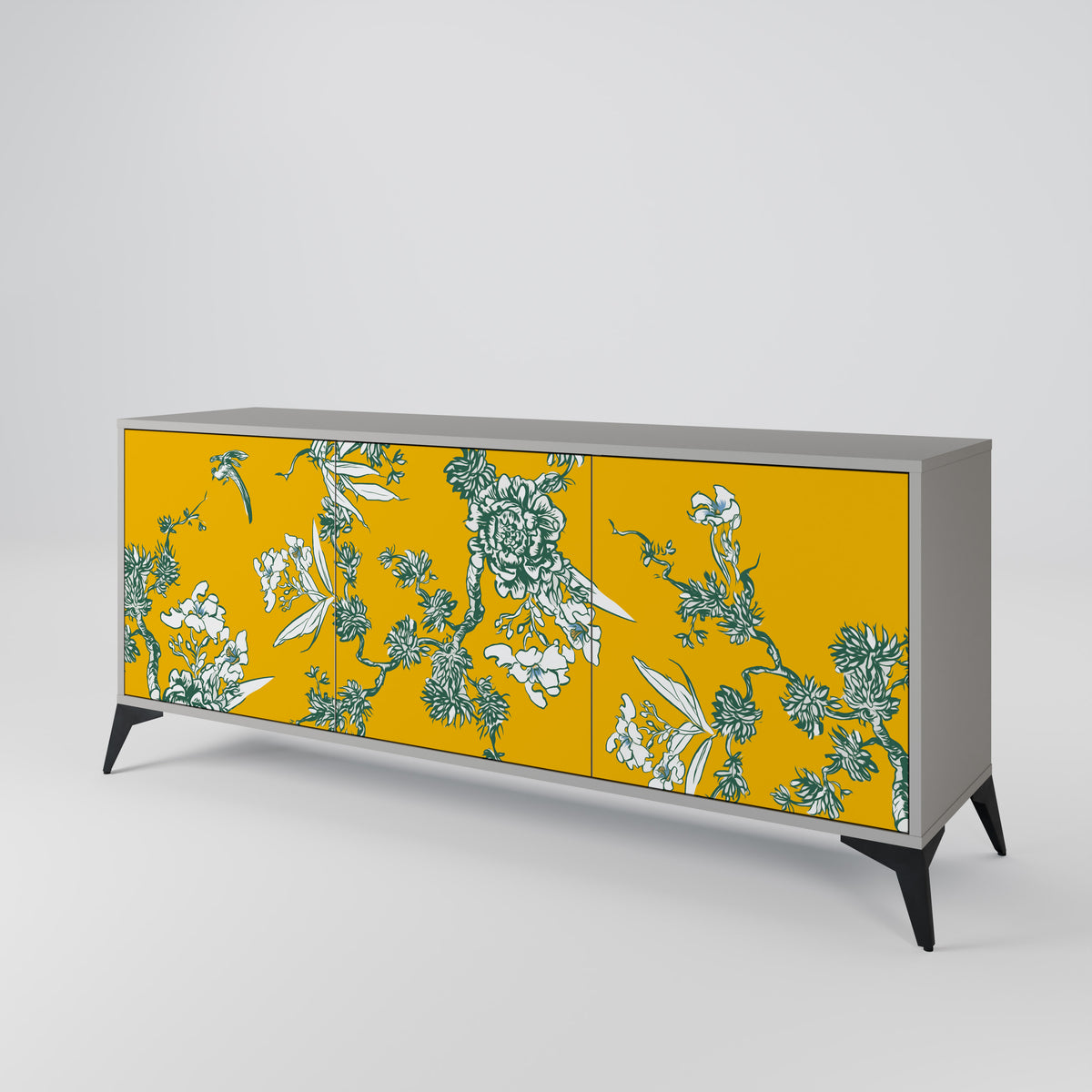 YELLOW CHINOISERIE Μπουφές 3-θυρών