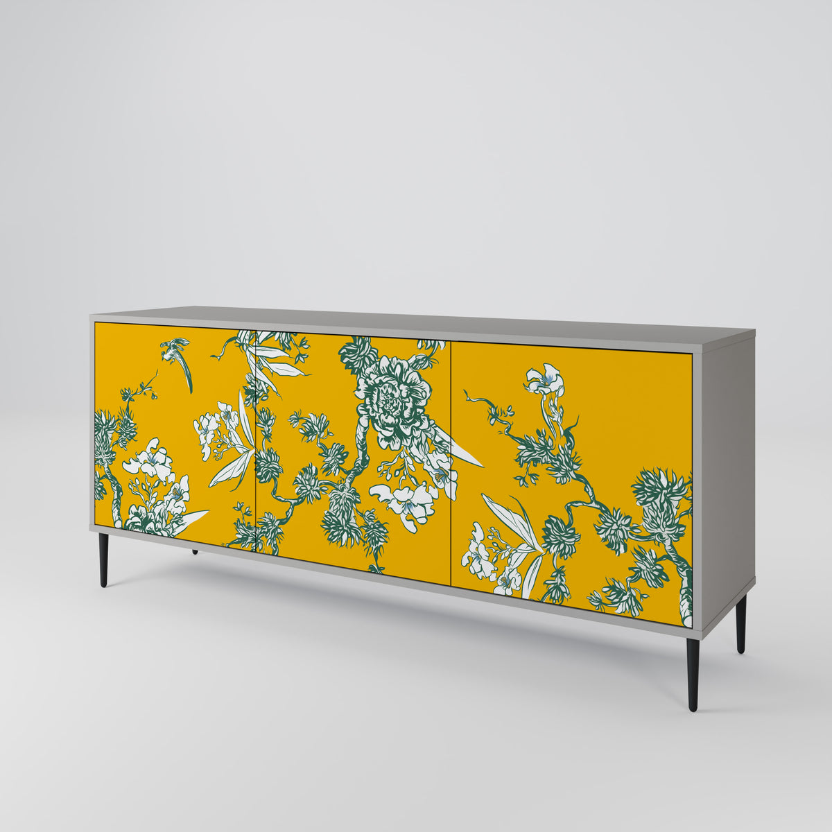 YELLOW CHINOISERIE Μπουφές 3-θυρών